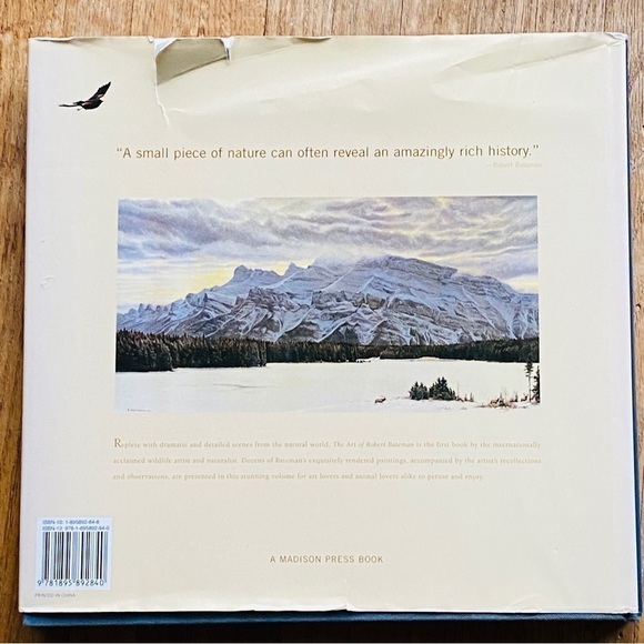 𝅺ROBERT Bateman book “the art of Robert Bateman” animals pictures navy blue - Picture 2 of 14